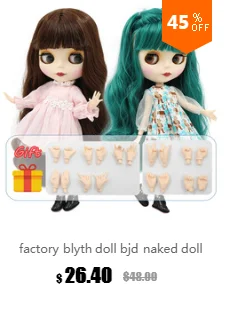 Фабрика blyth кукла 1/6 bjd кукла с одеждой обувь или новое лицо голая кукла 1/6 30 см