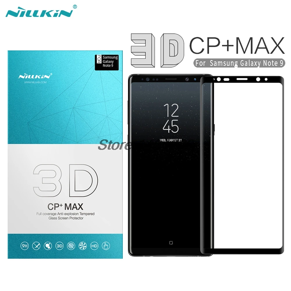 3D закаленное стекло для Samsung Galaxy Note 9 полное покрытие защита экрана Nillkin CP + Max