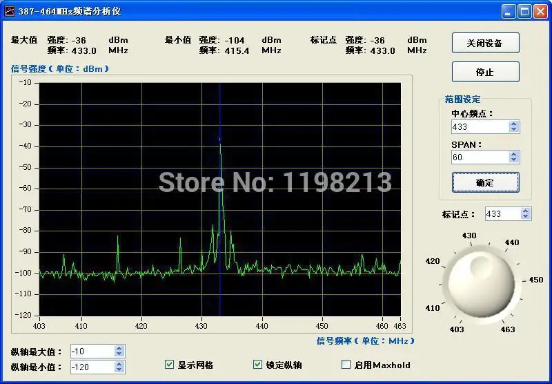 Портативный анализатор спектра диапазона 433 м универсальный тестер | Инструменты