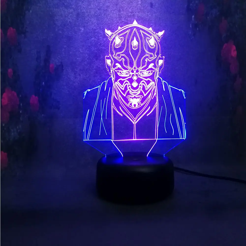 Новинка 2019 Звездные войны Рыцарь Джедай 3D Смешанная Иллюзия светодиодный
