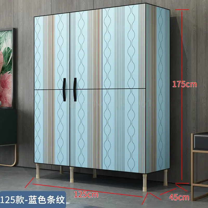 Simple wardrobe fabric storage cabinet storage cabinet wardrobe home simple modern economical cloth cabinet - Цвет: ml12