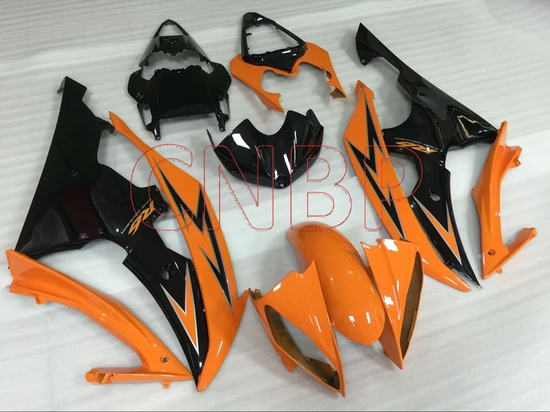 Комплекты для тела YZF600 R6 2008-2015 Обтекатели желто-черного цвета 14 15 YAMAHA YZFR6 2009 без
