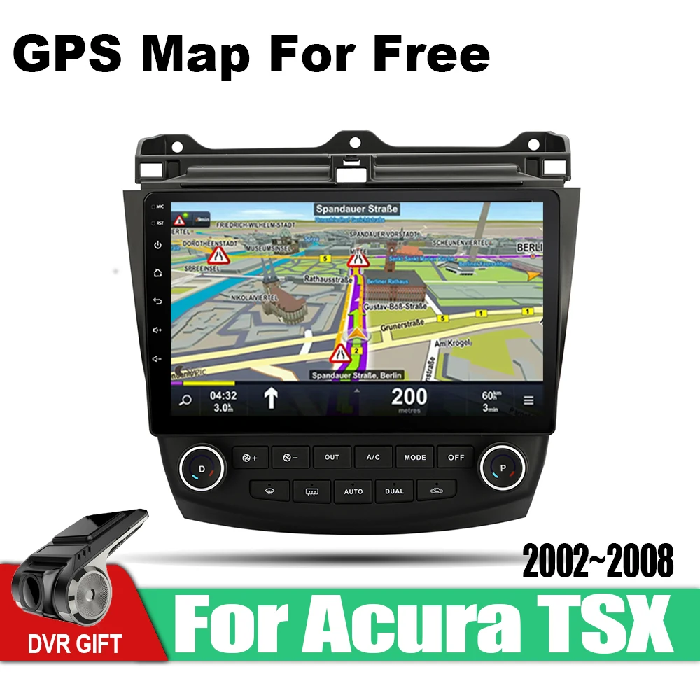 ZaiXi Android автомобильный gps мультимедийный плеер для Acura TSX 2002~ 2008 автомобильный навигатор Радио Видео Аудио Автомобильный плеер WiFi Bluetooth