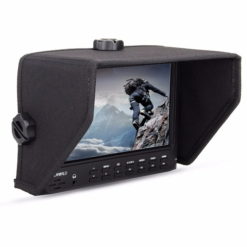 Verkauf Feelworld FW-709 7 Zoll IPS 1024x600 HD Bildschirm Kamera Feld Monitor Für GH4, A7RII, A7SII, A7R, A7S FS7 Mit Batterie Und Ladegerät