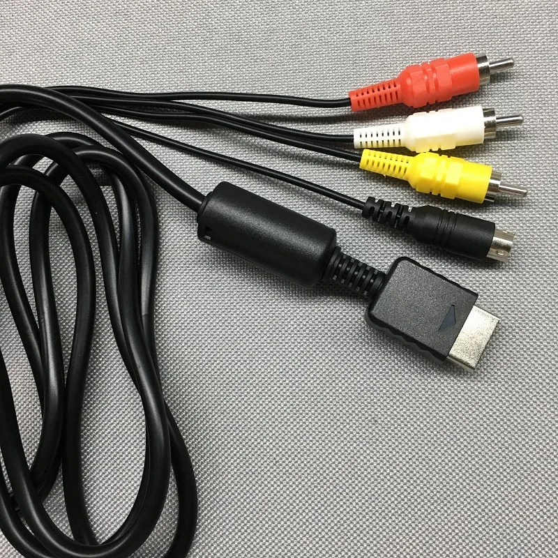 

FZQWEG5 Pcs композитный s-видео RCA AV аудио видео HD ТВ кабель для Sony PS1/PS2/PS3 консоль