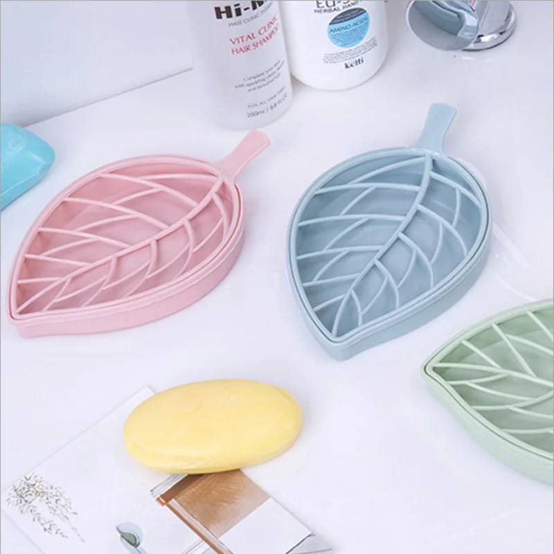 Коробка для мыла в форме листа скандинавском стиле подставка душа пешего туризма