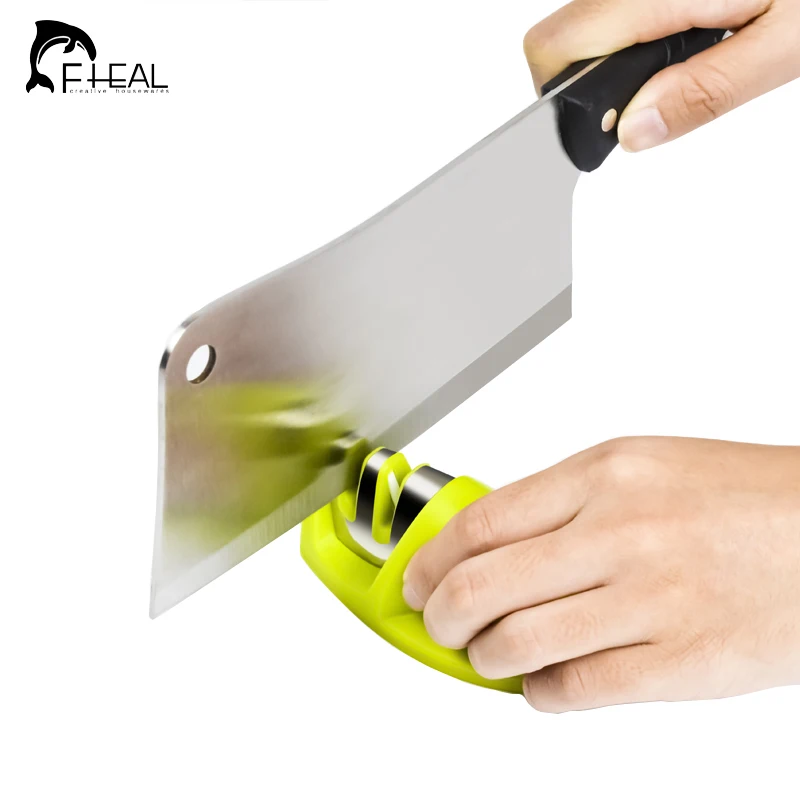 FHEAL точилка для кухонных ножей инструменты заточки два этапа Алмазная и