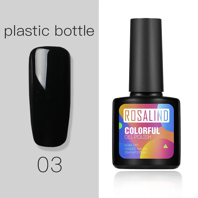 Plastic 03 Гель-лак ROSALIND для ногтей, УФ-цвет, светодиодный Праймер, набор для нейл-арта, базовый слой, гель-гибридные Лаки, Гель-лак для ногтей - Цвет: Plastic 03