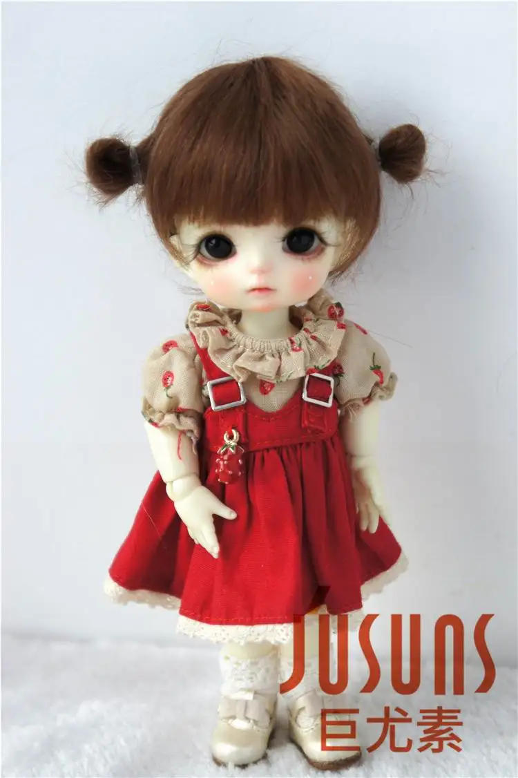 JD415 1/8 1/6 1/4 милые два пони BJD mahair парики Размер 5 6 дюймов 7 8 кукла модные аксессуары