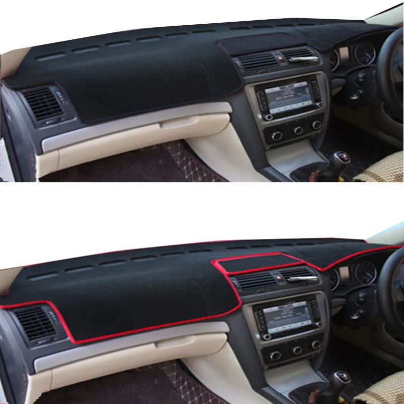 Для Skoda Octavia A5 2006-2012 приборной панели крышки коврик панель dashmat козырек от солнца инструмент протектор ковер автомобиля средства для укладки волос RHD
