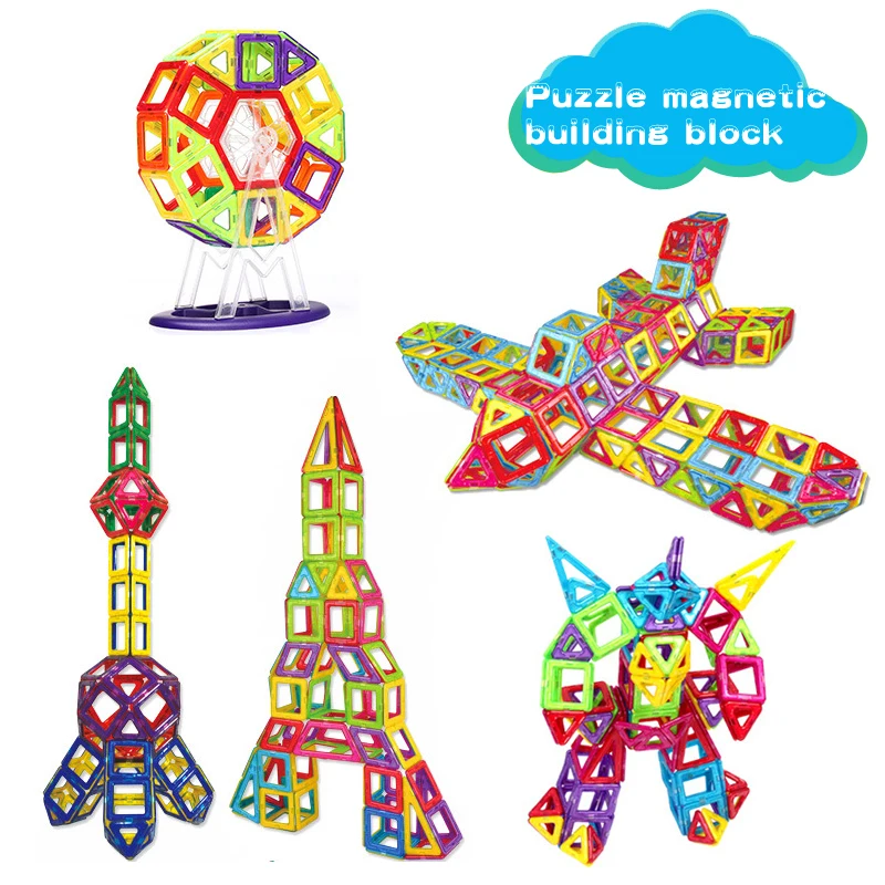 32 шт. мини Магнитные строительные блоки игрушки 3D дизайнерские магнитные