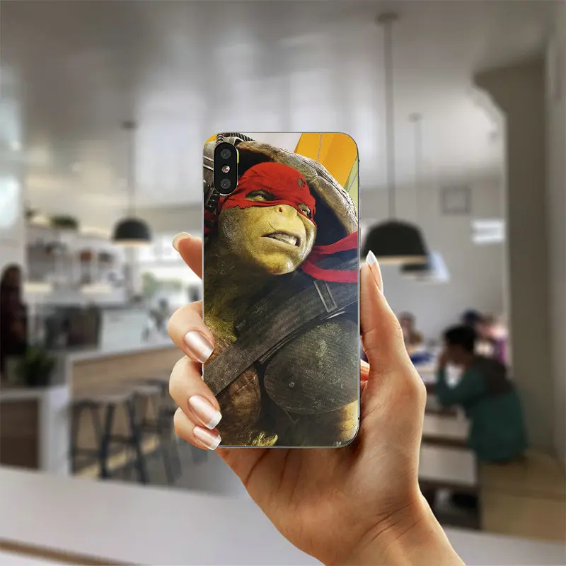 Soft Clear TPU Silicone Cell Phone Cases Coque for iPhone X 4 4S 5 5S 5C SE 6 6S 7 8 Plus Bags TMNT Teenage Mutant Ninja Turtles | Мобильные