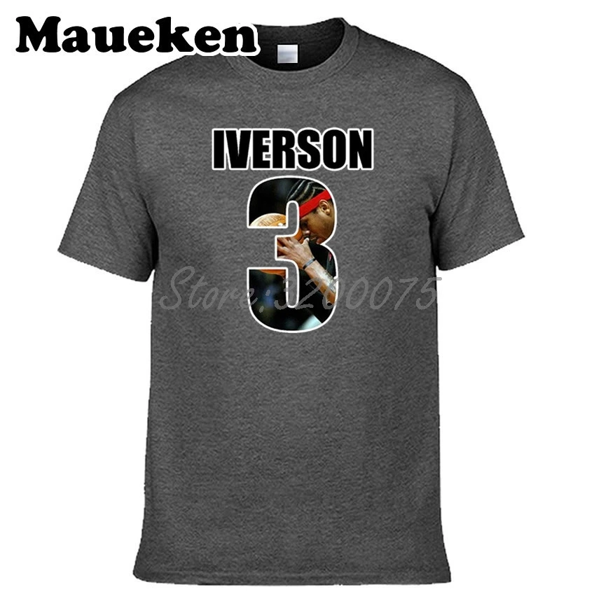 Мужская футболка Allen Iverson 3 футболки с коротким рукавом Philadelphia Legend наивысшего