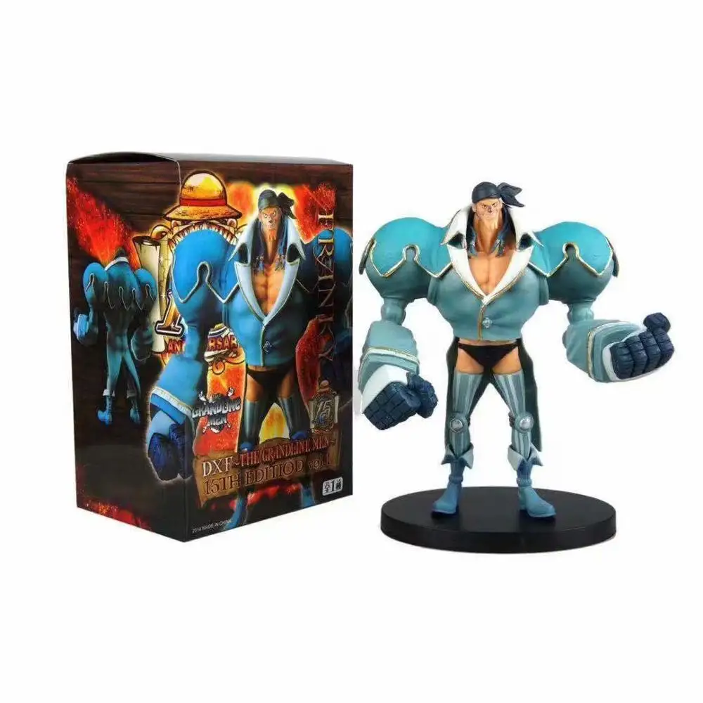 Аниме 18 см ONE PIECE Group DXF Blue Francis The man of Grand Line 15 юбилей ПВХ фигурка подарочные