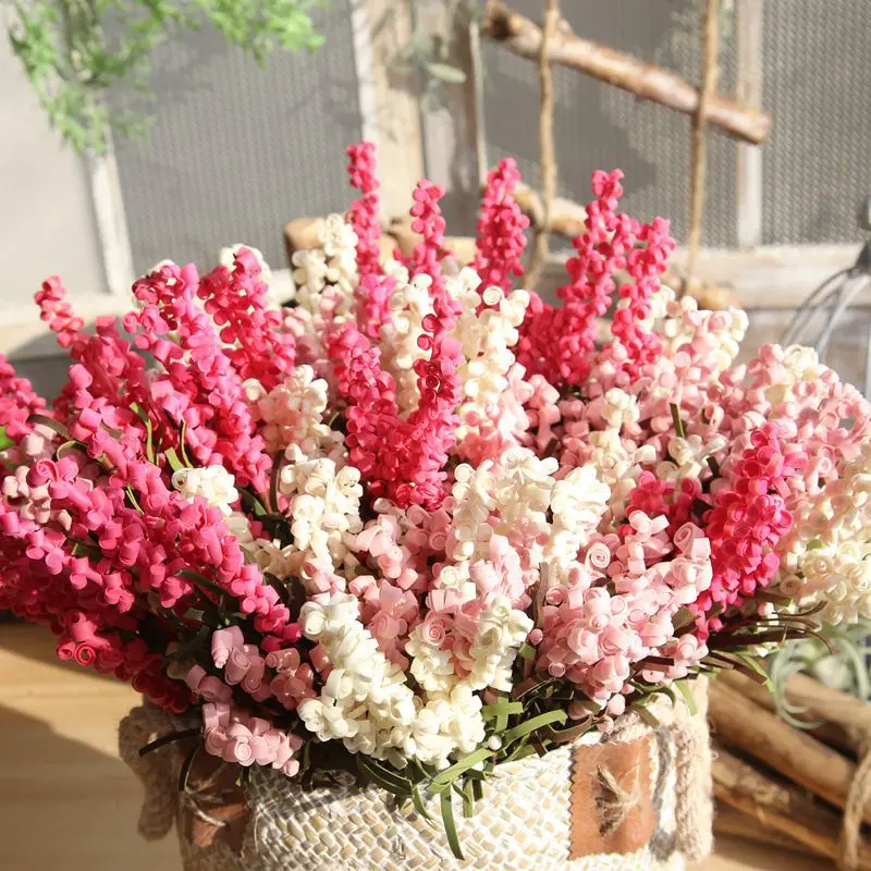 Искусственные цветы объем Лаванда пена home decor цветок свадебные букеты дорога