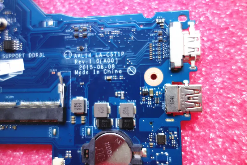 Подходит для dell 15 5000 5552 CN 0F77J1 LA C571P N3700 Процессор Тетрадь материнская плата 100%