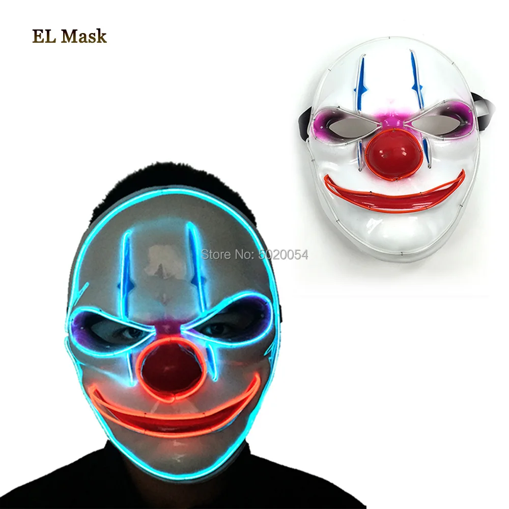 Дешевая цена принадлежности для костюма косплея забавный светильник Joker Up Mask