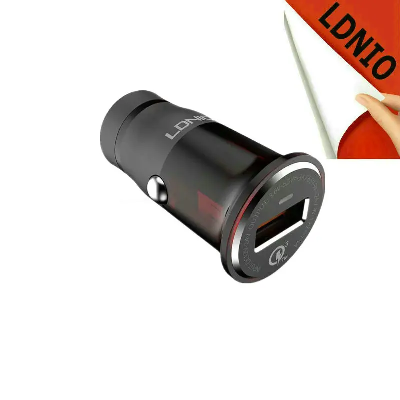 Адаптер Ldnio для быстрой зарядки USB QC 3 0 5 В 12 штепсельная Зажигалка прикуривателя