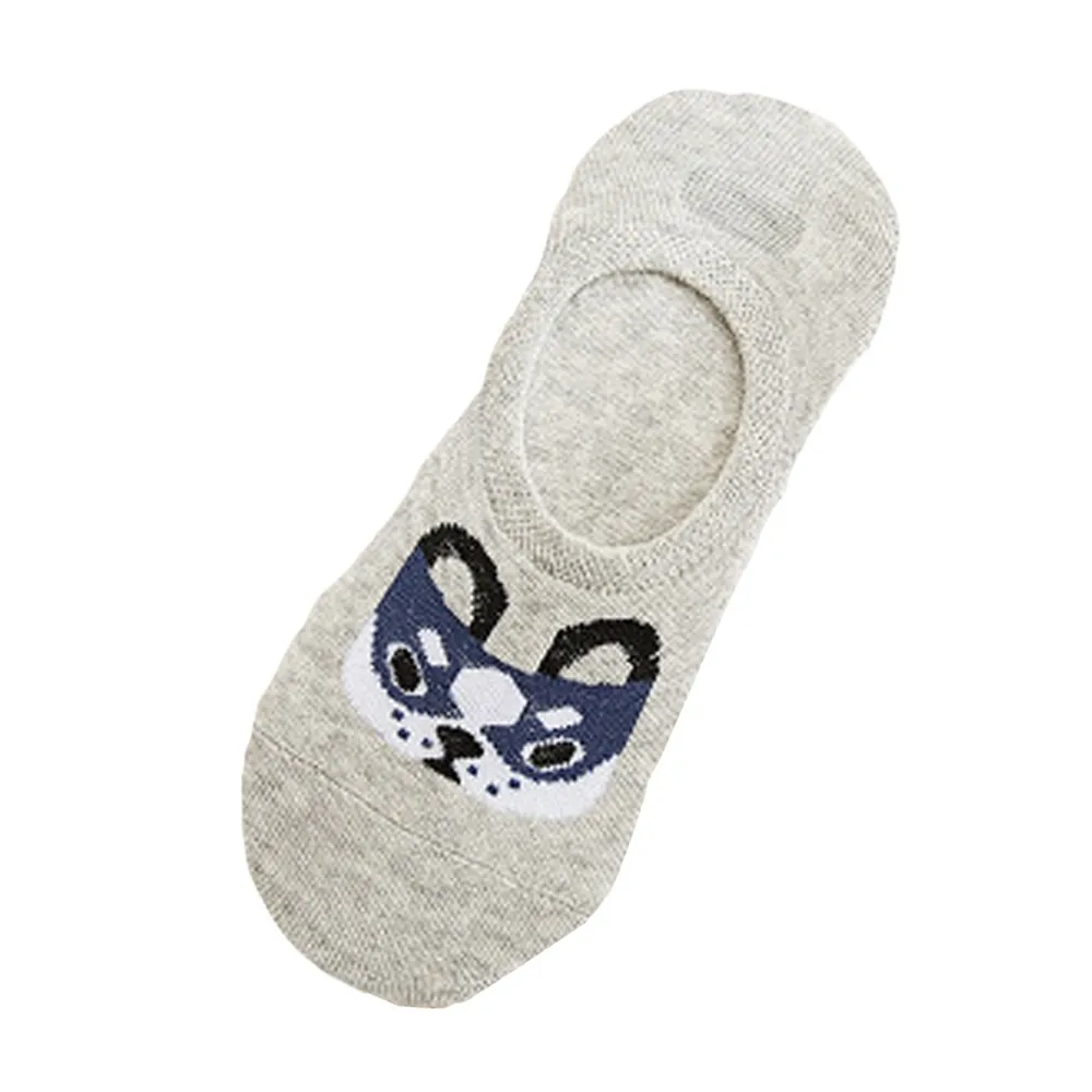 Женские носки-башмачки милые модные Носки с рисунком щенка Харадзюку уличные