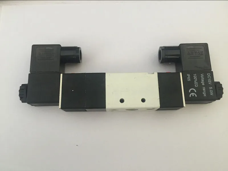 1/4 ''порты 4V230C-08 DC 24V 3 положения 5 ходовой воздушный Соленоидный клапан DC12V DC24V