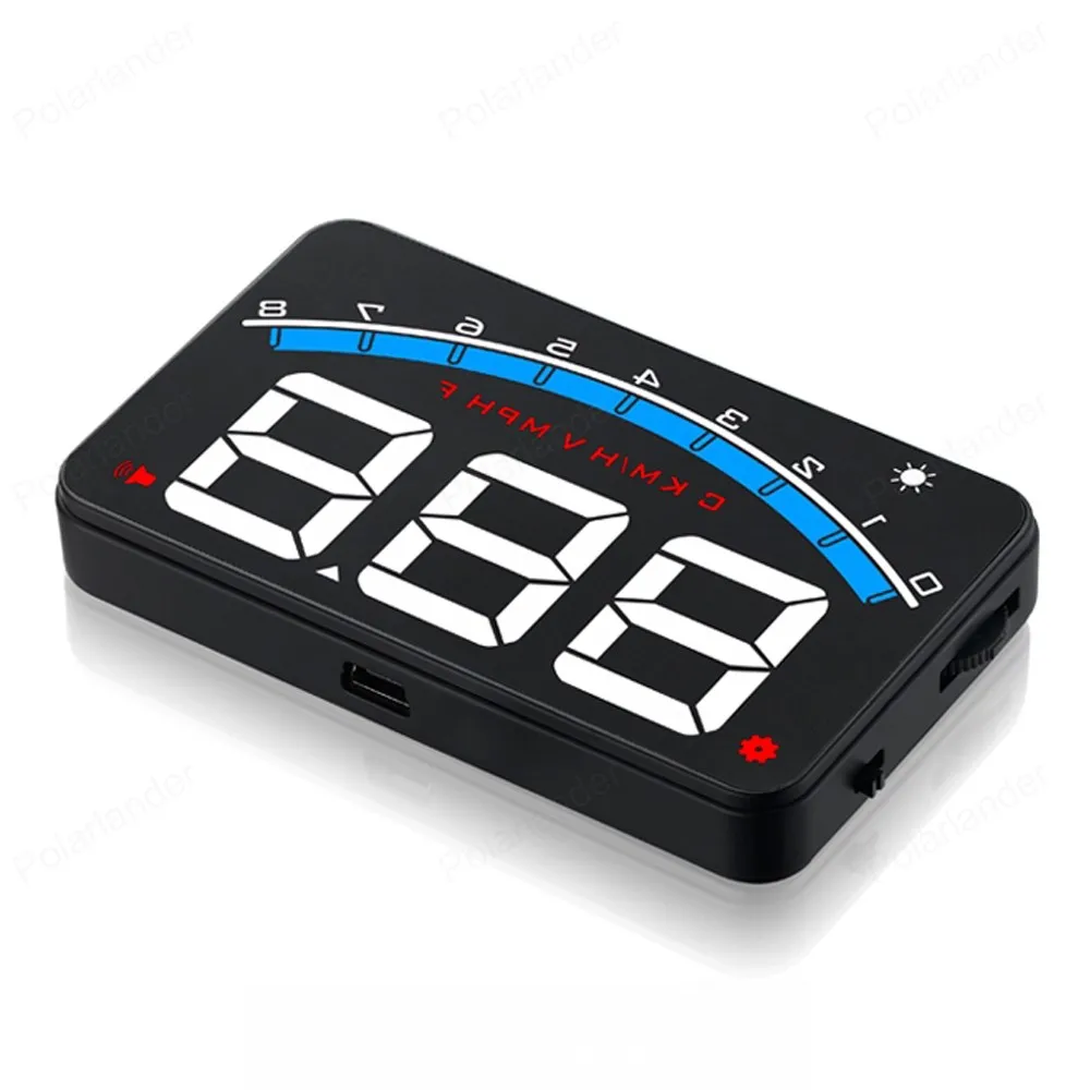M6 HUD Дисплей 3 дюймов авто с OBD2 и EUOBD лобовое стекло проектор умный цифровой
