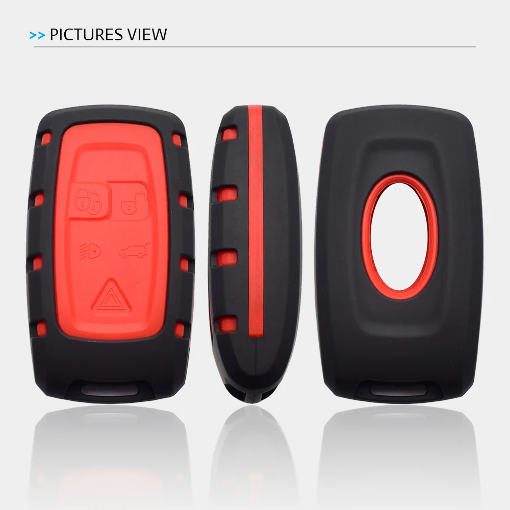 Чехол для автомобильного ключа ATOBABI с 5 кнопками Land Rover Range Discovery 4 ABS + силикон