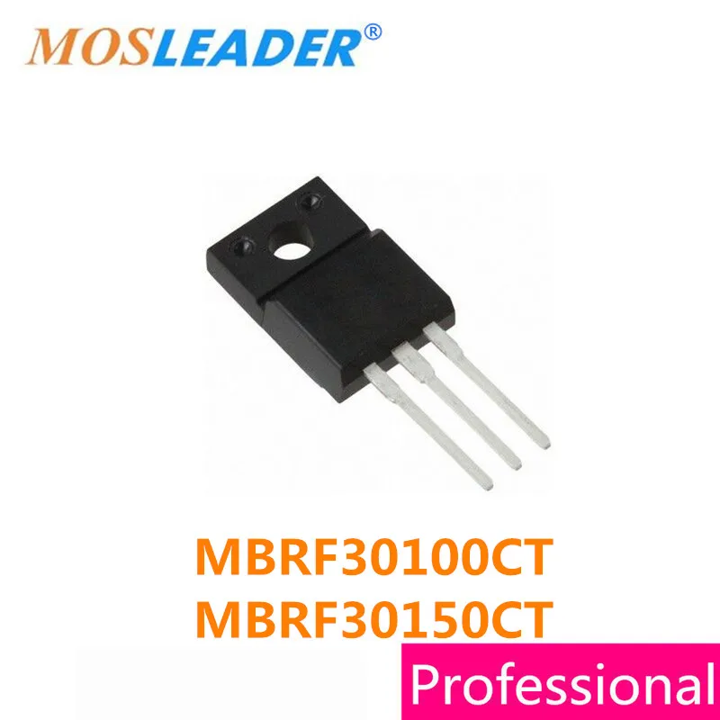 Mosleader MBRF30100CT MBRF30150CT TO220F 50 шт. MBRF30150 MBRF30150C MBRF30100C MBRF30100 100 в 150 30A высокое