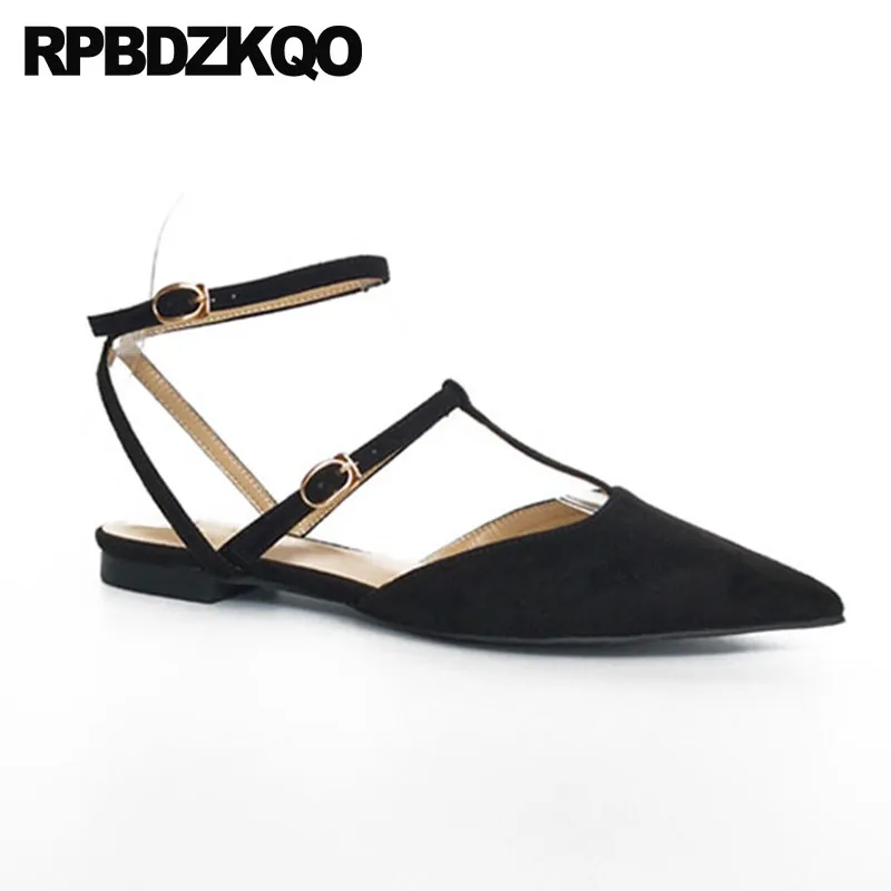 Celebrity 2021 Ladies Flats Wedding Chinese Slingback Red Wine China Suede Sandals Pointed Toe Ankle Strap Women Dress Shoes | Обувь