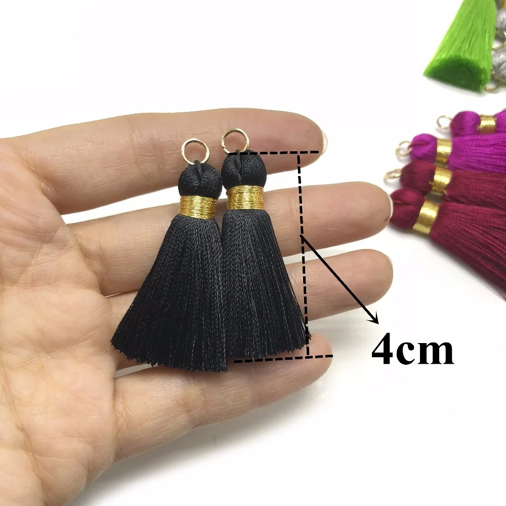 CHENGRUI L113 4 см кисточки шелковые мини ювелирные аксессуары diy серьги подвески