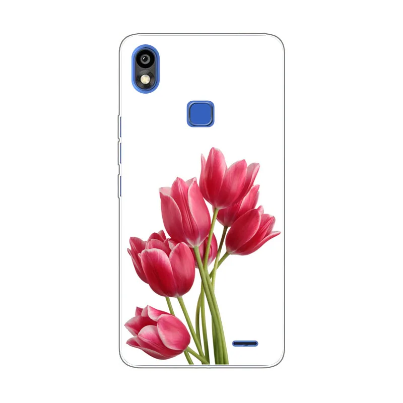 Infinix Smart 2 HD X609 Case Silicon chrysanthemum Painting Soft TPU Back Cover for Phone protect Bags shell |