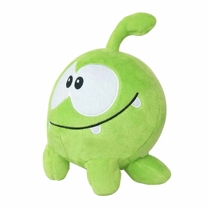 1 шт. 20 см зеленая лягушка Om Nom Frog плюшевая игрушка Большой Глаз мягкая