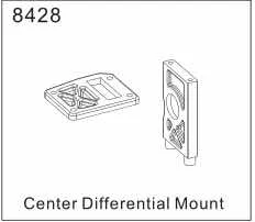 Central differential 1/8 rc автомобиль внедорожников грузовик Nitro изменение бесщеточный идеальный двигатель Монтажный держатель Kyosho HSP hobao FS racing zd 8456 8428 - Цвет: Central differential