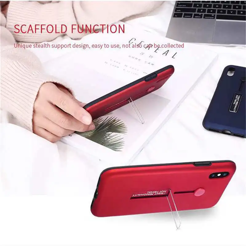 Роскошный кожаный чехол для IPhone 5/6/7/8/X/XR/XS MAX/6 PLUS/7 PLUS/8 PLUS Модный подставка с кольцом