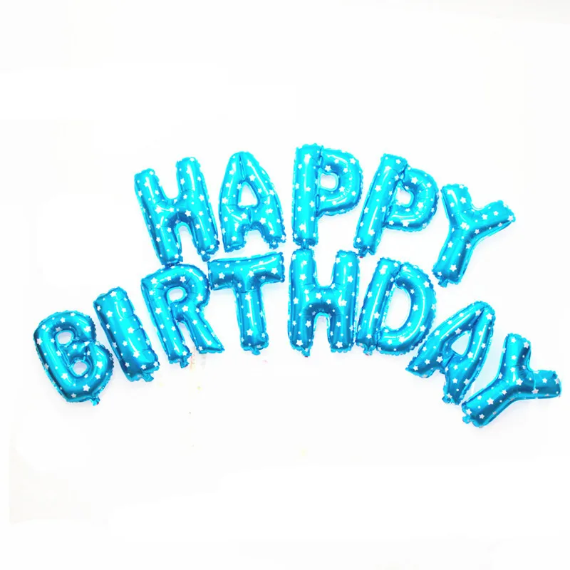 Воздушные шары Happy Birthday буквы алфавита фольгированная воздущные детские игрушки