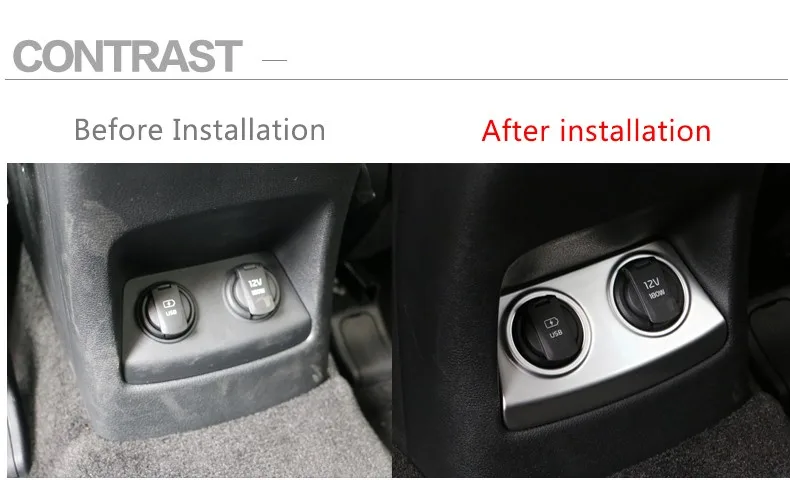 Для Kia S port age хромированная Зажигалка для прикуривателя USB порт внутренняя отделка Крышка задняя вентиляционное отверстие рамка украшение литье