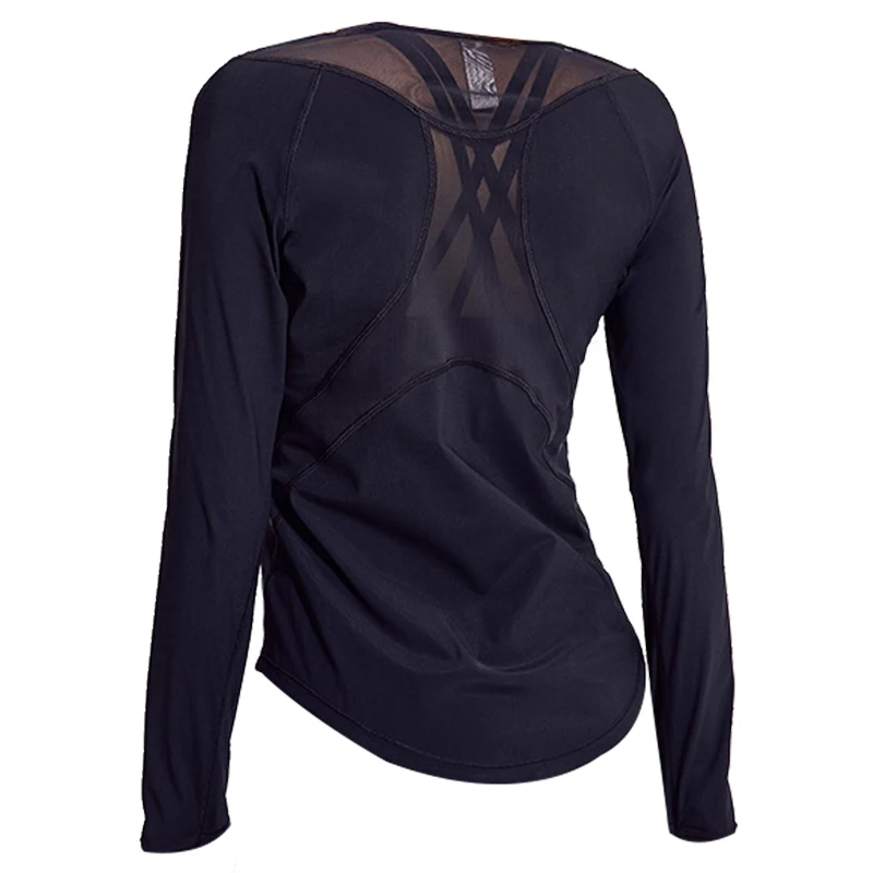 Удобная спортивная одежда для женщин тренажерного зала сетчатая дышащая