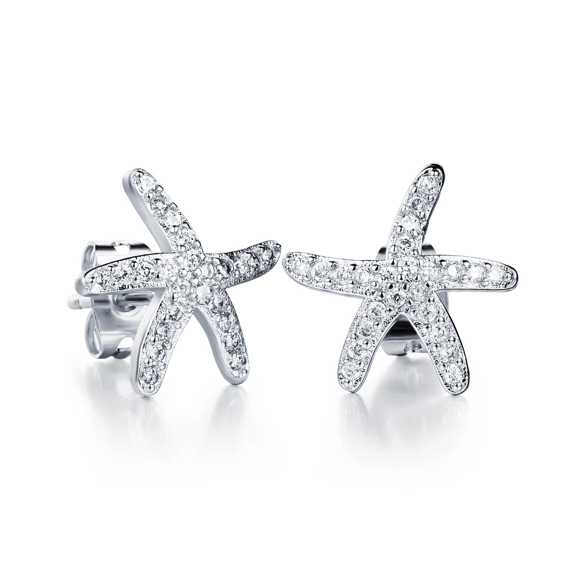 ААА Стразы Морская звезда моды Металл уха серьги-гвоздики ASOS для Для женщин