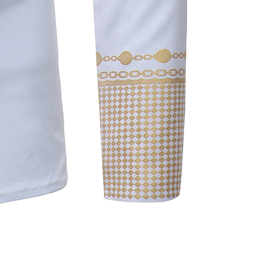 

Fashion African Style Printed Men's Top Casual Long Sleeve Male T-shirt Africa Dashiki Dress Clothing Long Sleeve Tshirt For Men