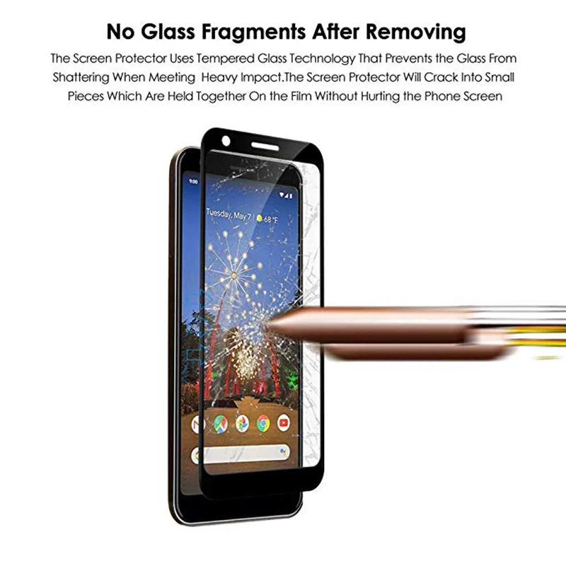 3D полное покрытие закаленное стекло Google Pixel 3A для XL 3 Lite Защитная пленка экрана |