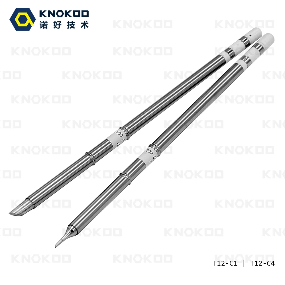 

KNOKOO Lead free replacement solder iron tips T12-C1 T12-C4 T12-C08 for FX951/FX 952 solder station FM2027/FM2028 Iron