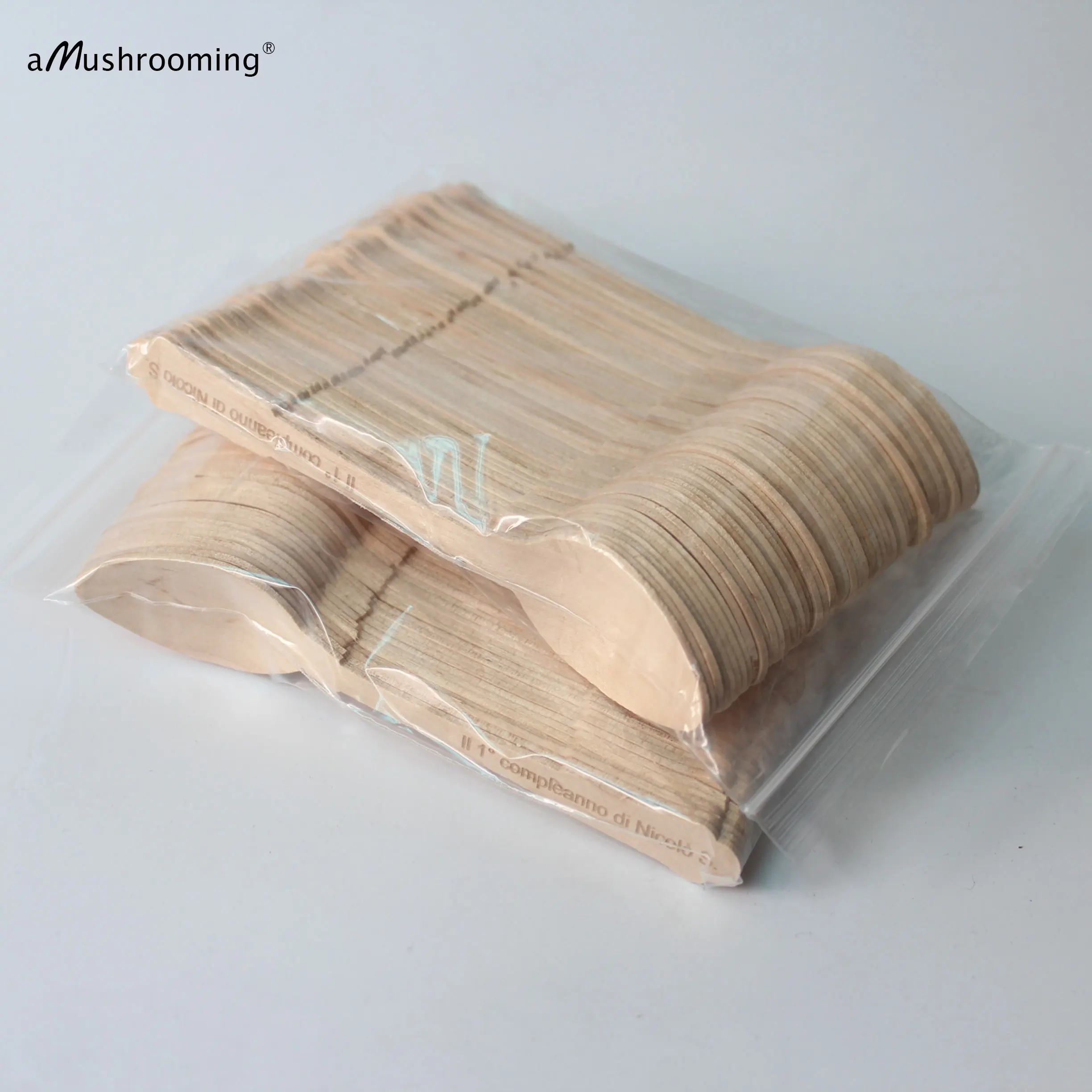 100 на день рождения мини ложки классический деревянные по заказу покупателя в