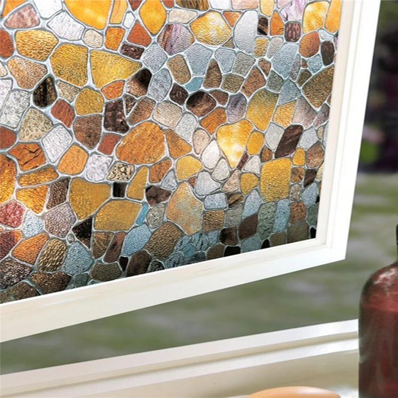 Funlife Электростатическая рефракция 3D Маленькая треугольная клеевая пленка с