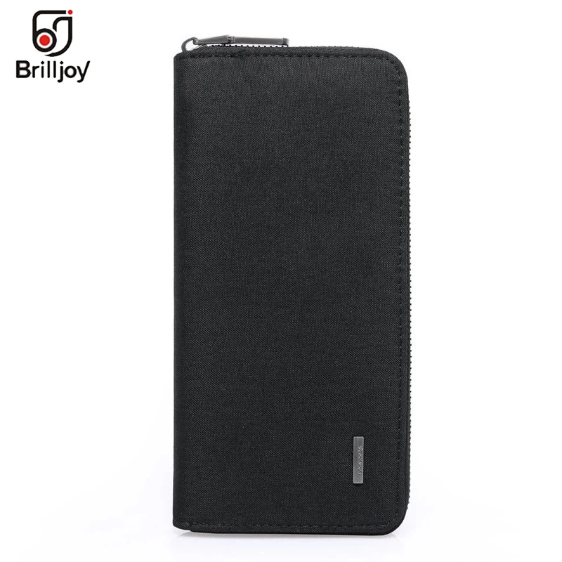 Men Wallet Black Brilljoy мужской кошелек мужской длинный кошелек мужской сумка-клатч на замке бизнес-держатель для карт Винтаж Мужской кошелек высокого качества кошелек - Цвет: Men Wallet Black