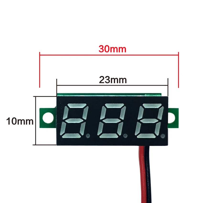 0 28 дюймов DC2.4-30V светодиодный Дисплей Volmeter Электрические цифровой Напряжение