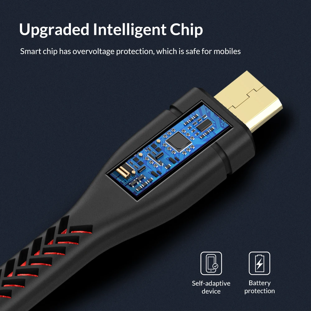 TOPK Micro USB кабель 2A Быстрая зарядка USB кабель для передачи данных для samsung Xiaomi huawei sony Android Tablet Зарядное устройство через Micro USB кабель