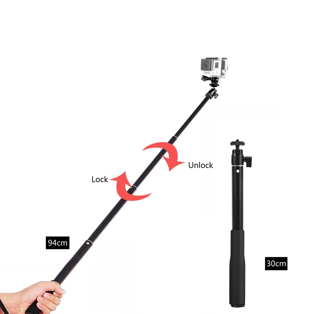Монопод для Insta 360 One Handheld Telescopic Selfie Sticks гладкой камеры GoPro HERO7 8 4session Insta360 xiaomi yi 4k