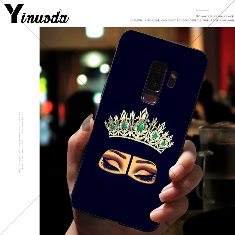 Yinuoda мусульман, Gril/глаза корпус под плетенную сумку чехол для телефона для samsung S9 S9 плюс S5 S6 S6edge S6plus S7 S7edge S8 S8plus