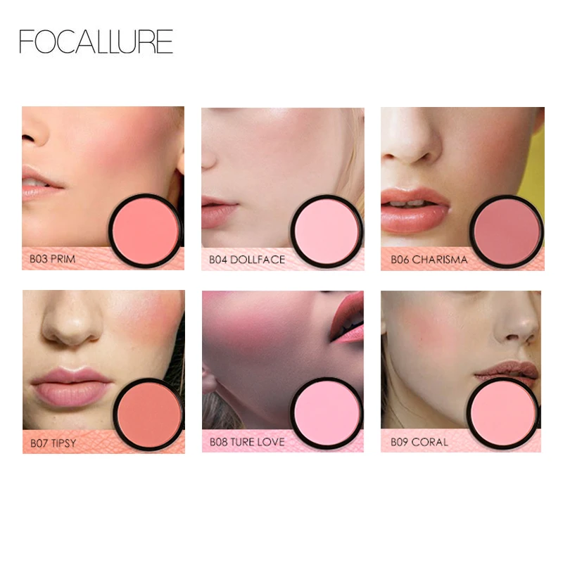 FOCALLURE Румяна Палитра телесного цвета матовый макияж для лица Высокая