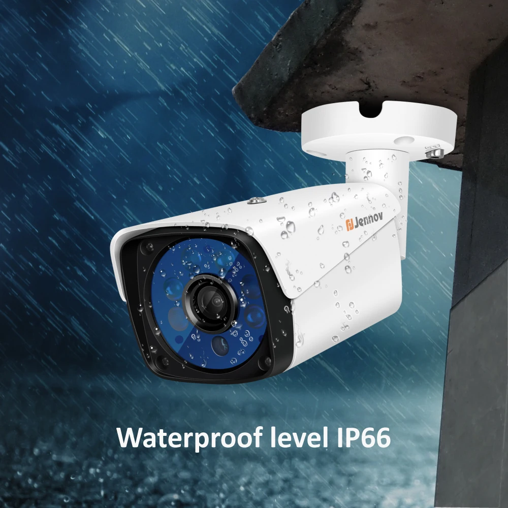 Jennov HD 5MP H.265 видеонаблюдение 8 камера s камера безопасности набор для видеонаблюдения наружная камера безопасности Система AHD камера DVR P2P