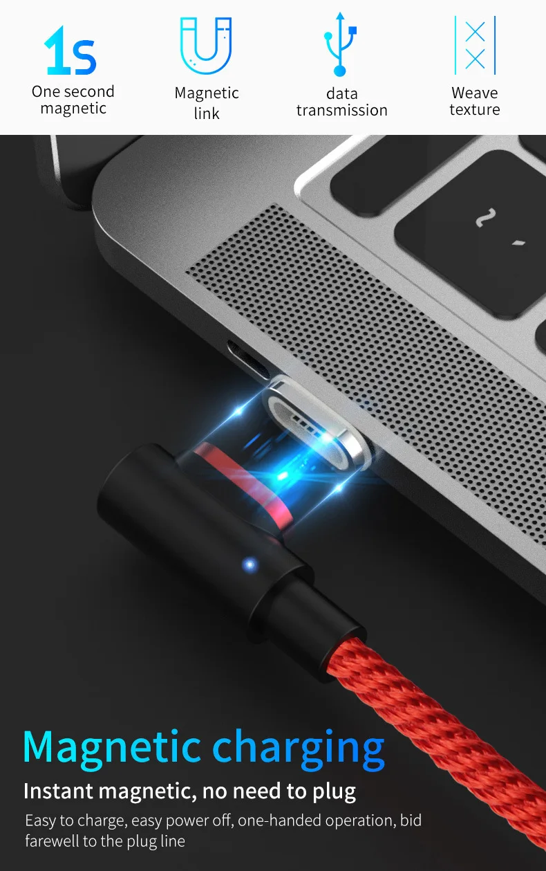 5А супер быстрая зарядка Магнитный USB кабель type C Micro usb кабель для зарядки данных быстрое зарядное устройство поддержка передачи данных 90 градусов